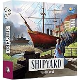 Rio Grande Games Shipyard 2nd Edition Strategy Game, 1-4 Players | Economic Simulation &amp; Worker Placement Board Game, Unique Action Selection for 19th Century Ship Building