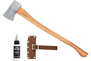 1844 Helko Werk Germany Classic Forester - 3.5 lb Felling Axe - Made in Germany Multi-Purpose Cutting and Felling Axe for Felling Trees, Splitting Wood - Head 3.5 lbs, Handle 31 in.(Forester) #10495