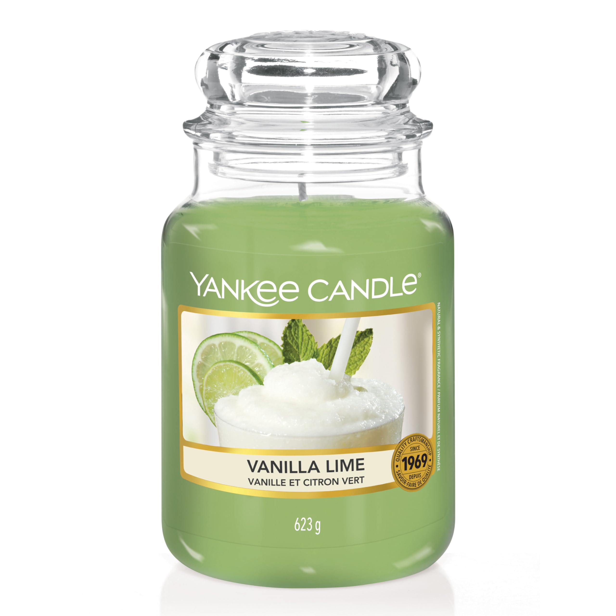 Yankee Candle Scented Candle | Vanilla Lime Large Jar | Long Burning Candles: up to 150 Hours | Perfect Gifts for Women