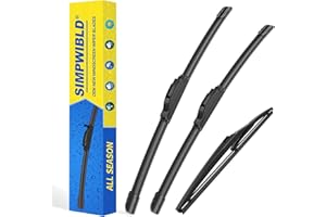 3 wipers Replacement for 2018-2022 Hyundai Kona Front Wiper Blades Original Equipment Windshield Wiper Blades Set 26"+16"+11"