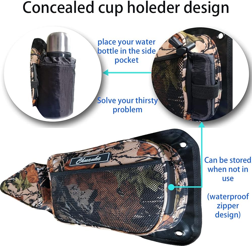 Chuanke RZR Side Door Bag Maple Leaf Camo Series UTV Front Door Storage Bag With Knee Protection Pad Suitable Polaris 2014-2019 RZR XP Turbo 1000 S900: Automotive