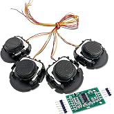 Wishiot 4PCS 50KG Load Cell Weighing Sensor Half-Bridge Strain Gauge Human Body Scale with Bracket + HX711 Amplifier AD Module