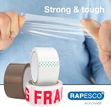 RAPESCO 1687 Strong Packing Tape Variety Pack 50mm x 50m 6 rolls view 2