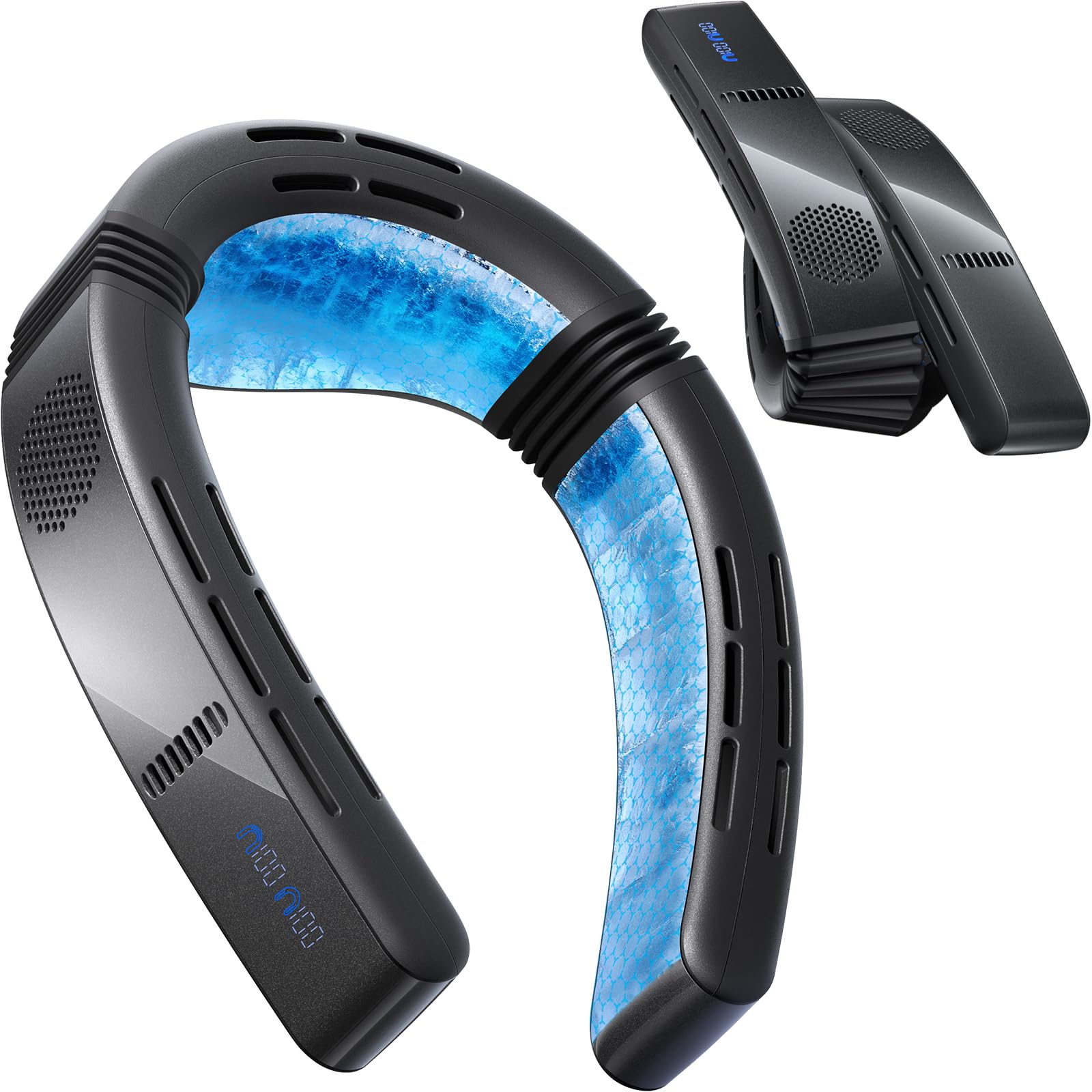 Photo 1 of TORRAS 2026 COOLiFY Cyber Fold AI Neck Air Conditioner, Ultimate Cooling Max Cooling Area Neck Fan, Adjustable Strong Wind Neck Cooler for Neck & Face, Rechargeable Portable for Travel Outdoor, Black