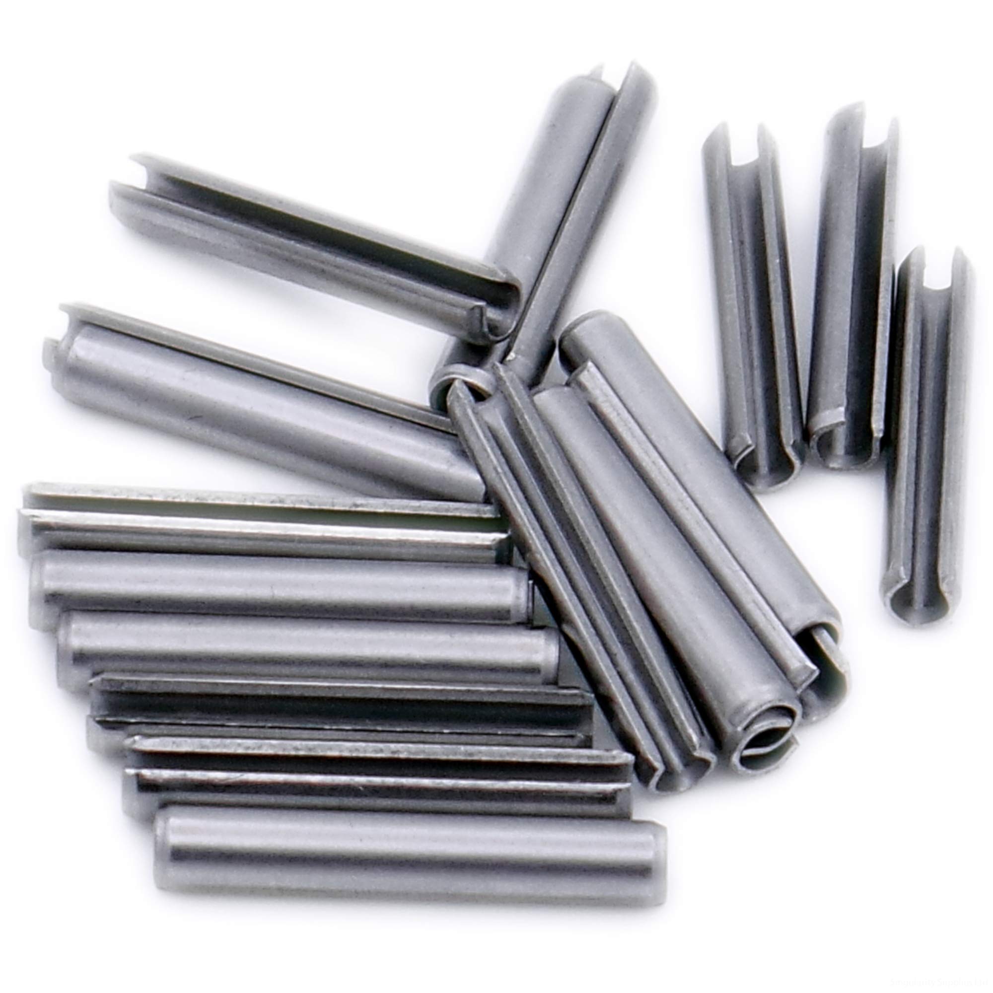 D3 (3mm x 24mm) Slotted Spring Pin (Heavy) - Stainless Steel (A1) (Pack of 20) — image 1