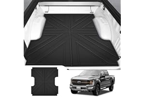 Utiiy Truck Bed Mat Fit for 2015-2024 Ford F150 Truck Bed Liner 5.5FT Short Bed Mat TPE All-Weather Protection Trunk Floor Mat for 2023 2024 Ford F-150 Accessories