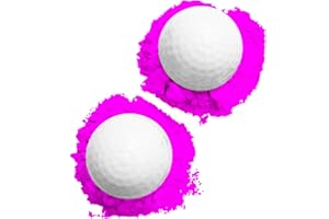 J&M GENDER REVEAL Gender Reveal Golf Ball for Baby Showers and Reveal Parties. All Natural Holi Powder. 2 Pack.