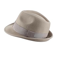 Home Prefer Men's Wool Felt Winter Hat Short Brim