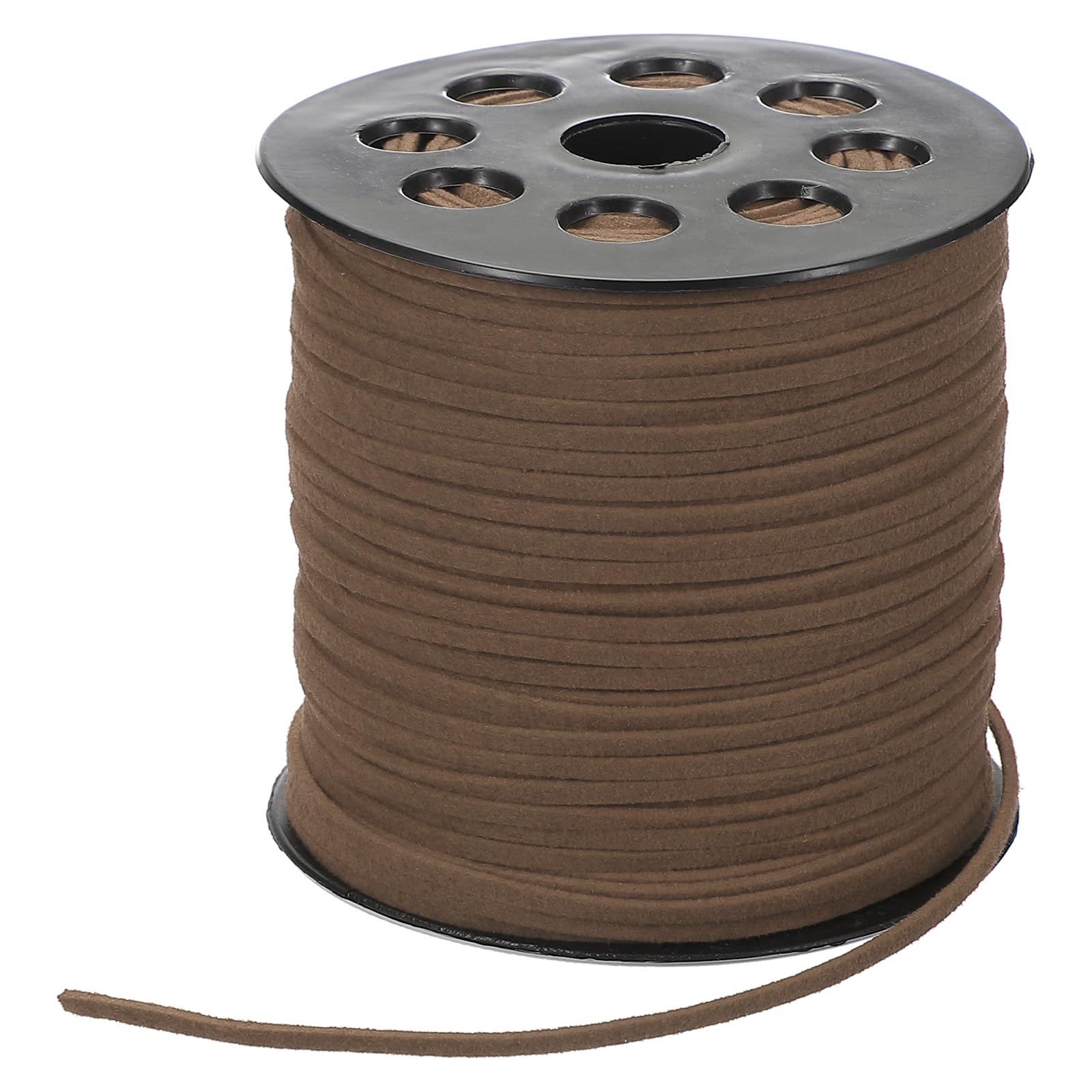 PATIKIL 100 Yards x 2.6mm Faux Suede Leather Cord, Leather Lace String for Bracelet Necklace Beading Making DIY Crafts, Camel