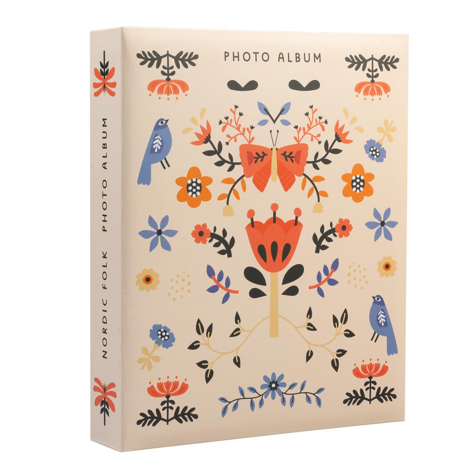 Grupo Erik Large Photo Album - Nordic Folk | Slip In Photo Albums 200 Pockets, 13x20 cm, Memory Book | Family Gifts Under 15 Pounds, Gifts For Women & For Men