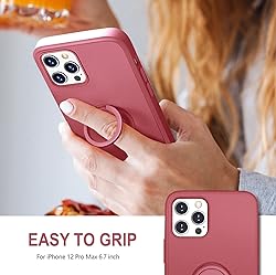 Hython Case for iPhone 12 Pro Max Case with Ring