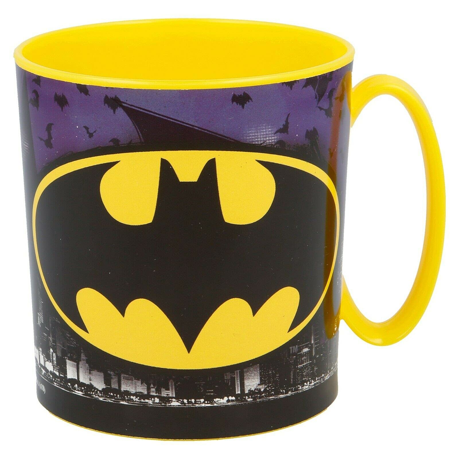 Gold1 Kids Character Licence Mug 350ML Drinking Re-Usable Plastic Cup Microwave Safe (Batman)