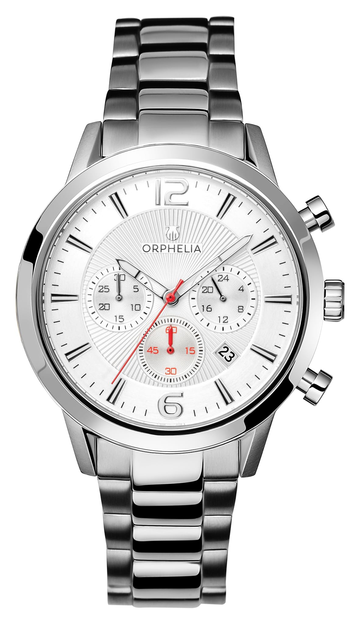 ORPHELIA Mens Chronograph Quartz Watch with Stainless Steel Strap OR82806