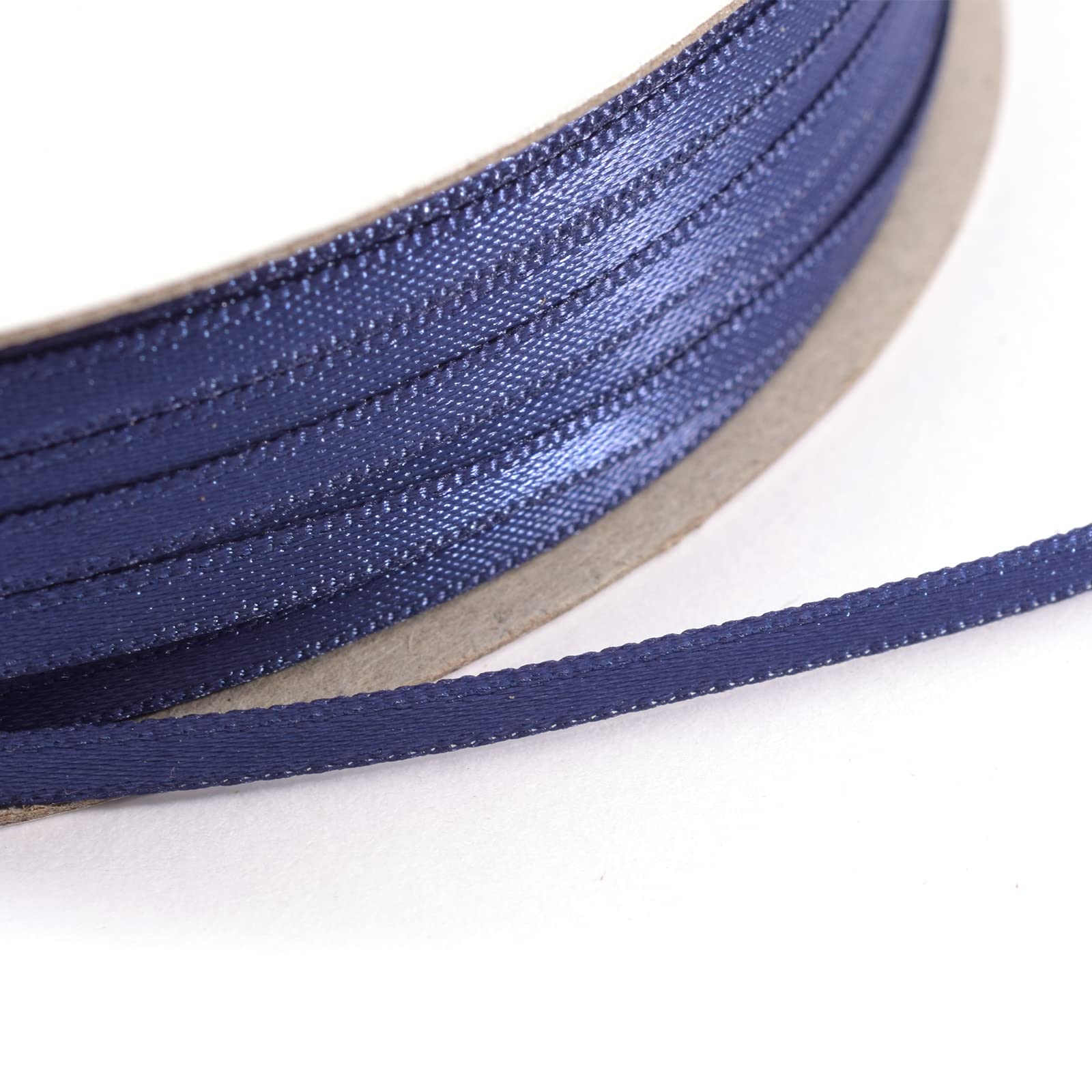 Vaessen Creative Satin Ribbon, Navy Blue, 3mm x 10m, Elegant Shine for Card Making, Scrapbooks, Gift Wrapping and Other Craft Projects, 3 mm
