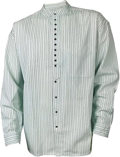 camisa sin cuello blanca