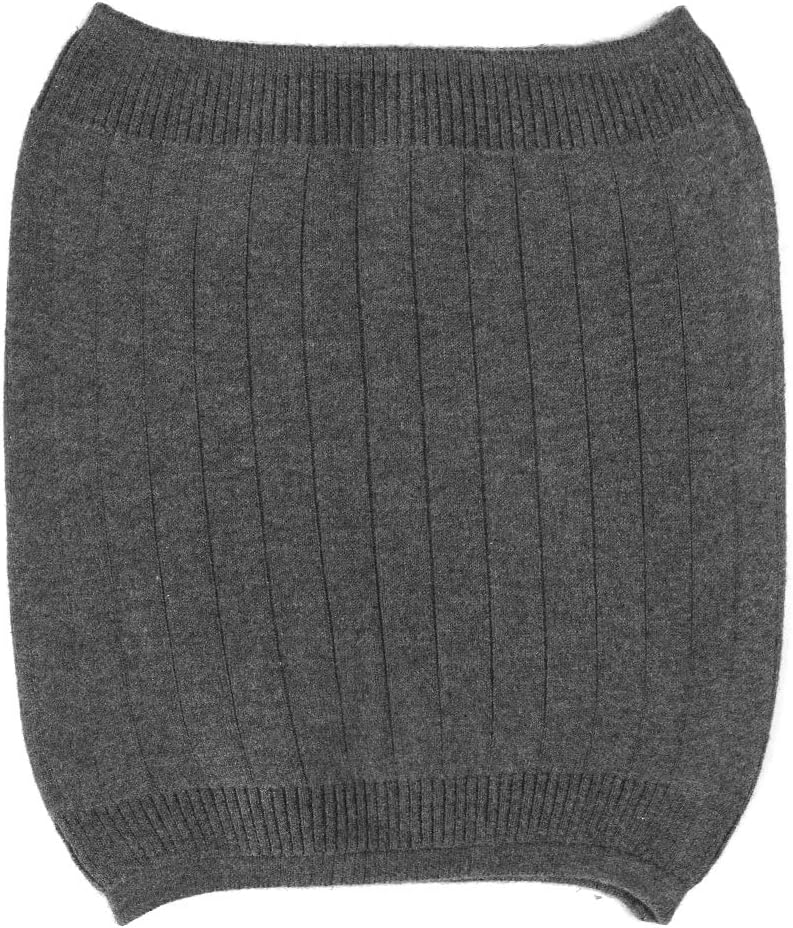 Double Thicken Thermal Cashmere Knit Warmer Band Abdominal Binder Stomach Lumbar Lower Back Support Brace Waist Wrap Belt Belly Band Warm Kidney (Double Cashmere+Grey - Image 4