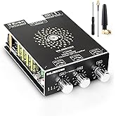 440W Audio Amplifier Board with Treble and Bass Control, TPA3251 Chips, DC 12-36V, Bluetooth 5.2 and AUX Inputs, 2.0 Channel Stereo AMP Board for DIY Wireless Speakers