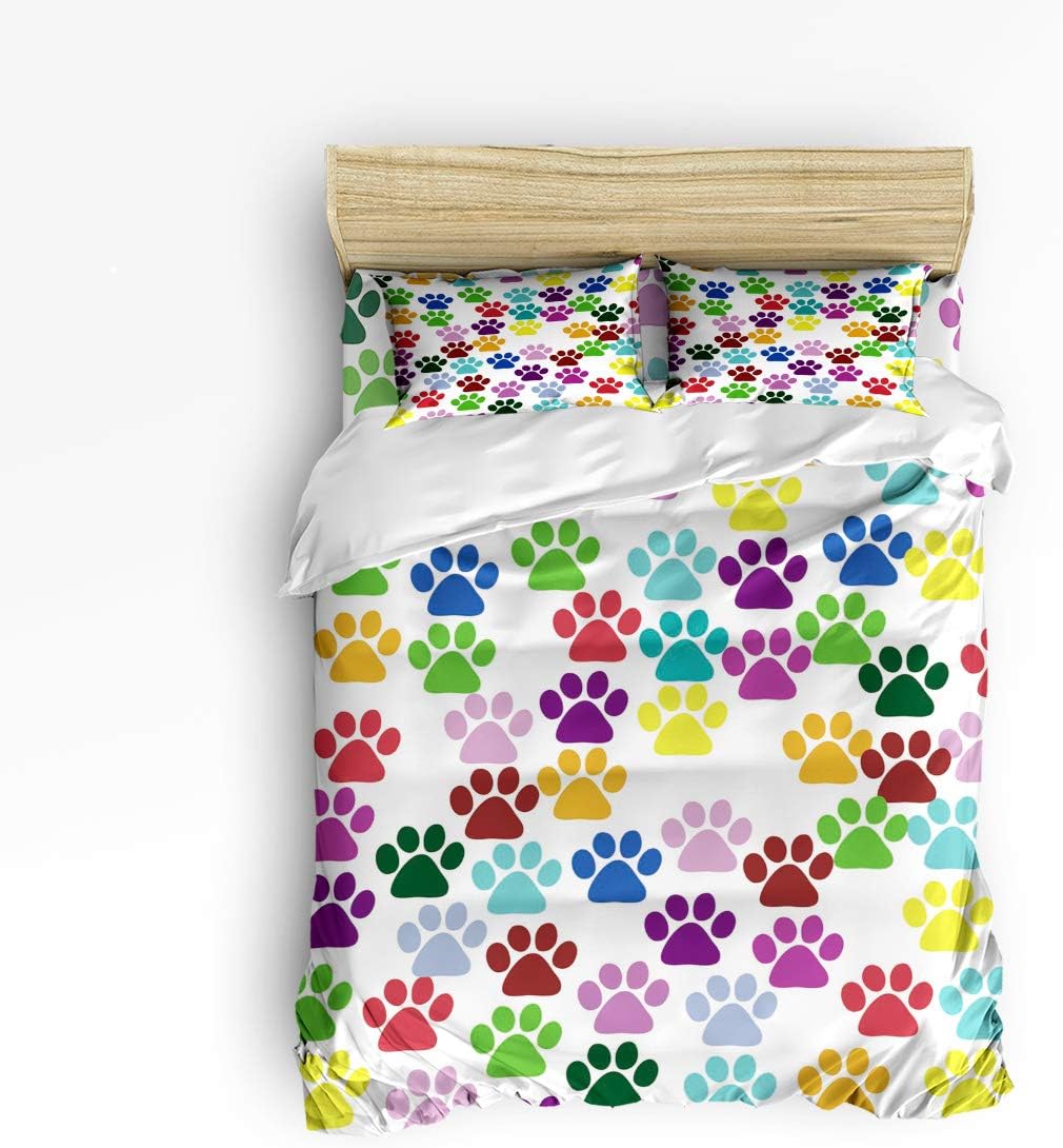 paw print bed sheets