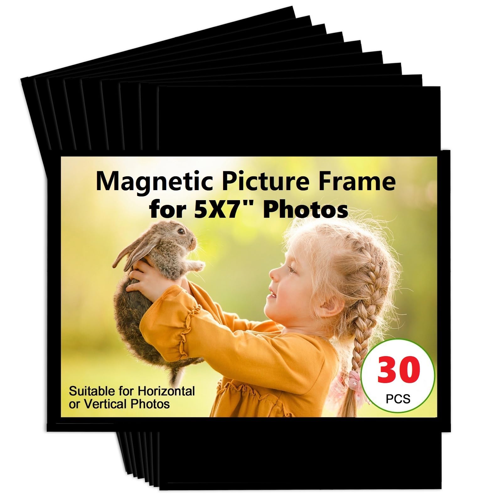 CHUNNIAO 30 Pieces Magnetic Picture Frame for 5X7