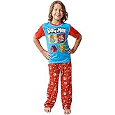 Bioworld Dog Man Character Grid Boy's 2-Pack Pajama Set