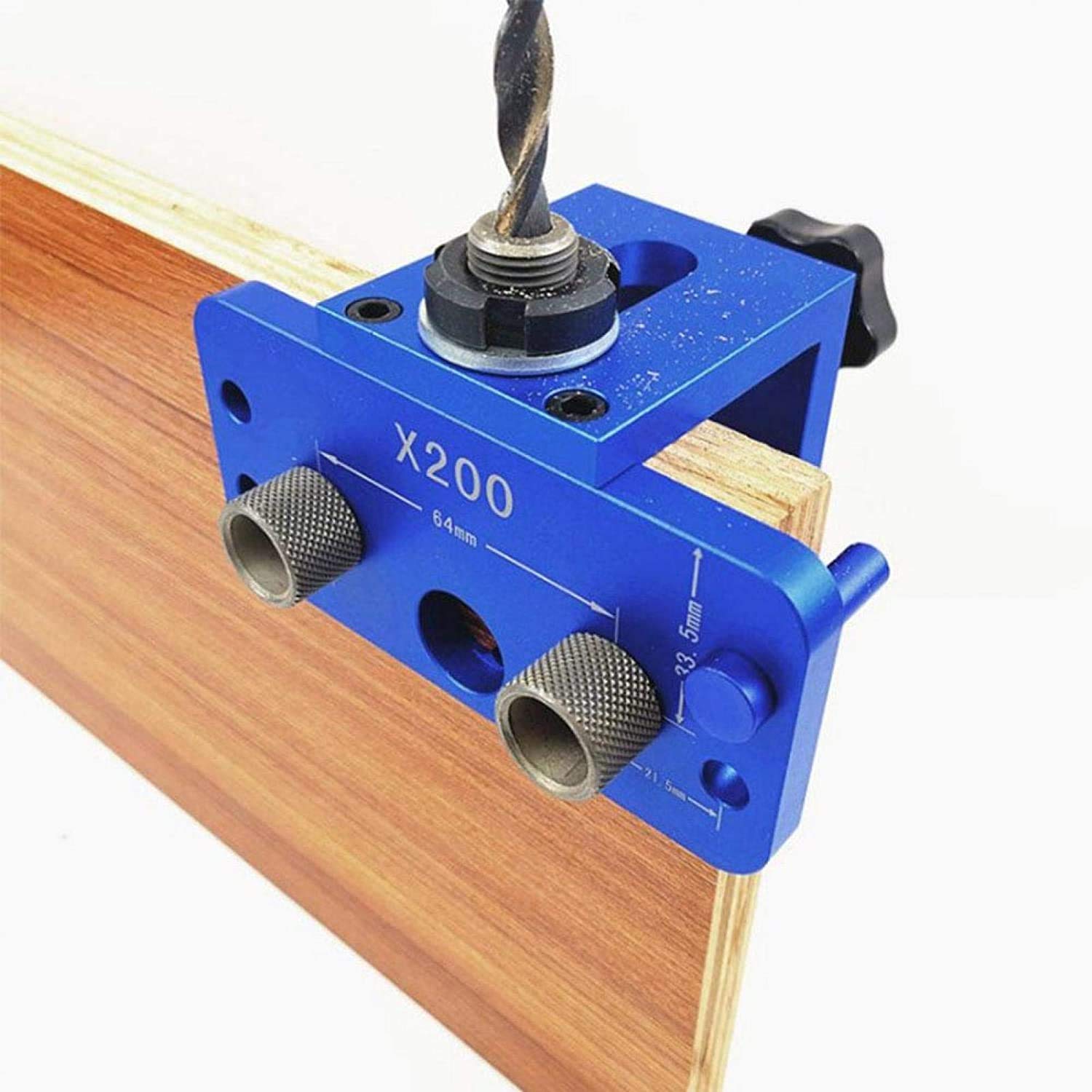 Three-in-one Hole Drilling Positioner Punch Locator Woodworking Tool Adjustable Woodworking Guide Positioner Kit Pocket Hole Screw Jig Locator Tool for Industry and Production