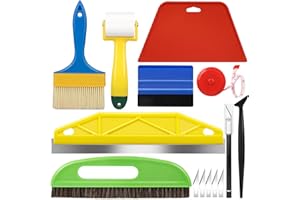 WRAPXPERT Wallpaper Smoothing Tool Kit, Wallpaper Peel and Stick Tools with Wallpaper Smoothing Brush, Smoother Squeegee, Sea