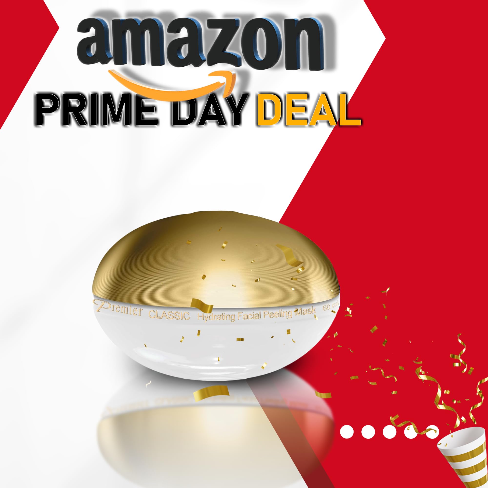 Premier Dead Sea Refining Facial Peeling Gel – Soft & Gentle Face Scrub, Classic Collection, Exfoliating Mask, 2.04 fl oz