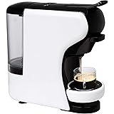 IKOHS Máquina de Café Espresso Italiano - Cafetera Multi Cápsulas Compatible Nespresso 3 en 1, 19 Bares con 2 Programas de Café, deposito extraíble, 0,7 L, Compacto, 1450 W, Apagado automático Blanco