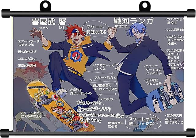 Amazon Co Jp Sk エスケーエイト タペストリー 掛ける絵 歴 馳河ランガ ちねん みや アニメキャラクター横 縦印刷 防水布 壁掛け 人気 アニメ萌えグッズ 部屋飾り おしゃれ プレゼント Generic