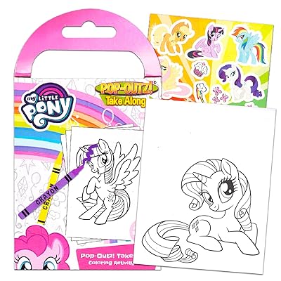 Buy My Little Pony Coloring Book Super Set With Stickers 4 Mlp Books Over 375 Pages And 75 My Little Pony Stickers Total Featuring Rainbow Dash Fluttershy Pinkie Pie And More