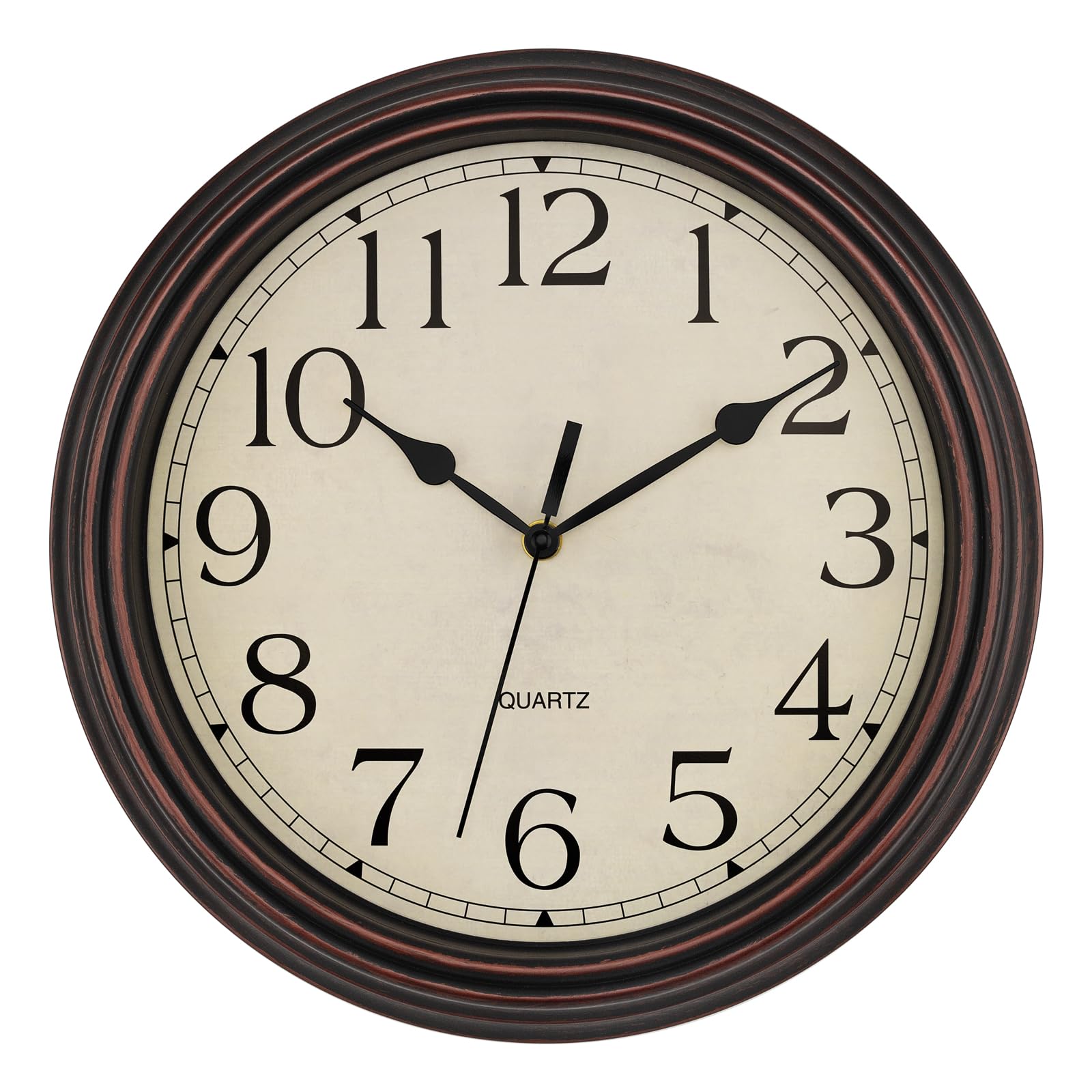 Foxtop 14 Inch Wall Clock Battery Operated Silent