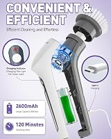 Homtronics Cordless Electric Spin Scrubber, IPX8 Waterproof, 9 Brush Heads view 5