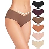 Altheanray Womens Underwear Bikini Silky Seamless Underwear for Women Panties Cheeky Hipster No Show Women's Underwear