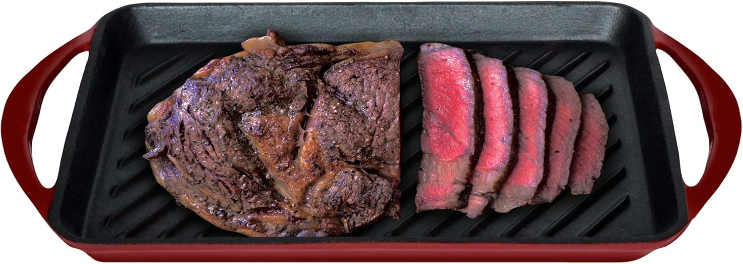 Hell's Kitchen 16" Cast Iron Grill 16 Inch Grill Outdoor Cookware