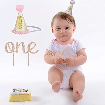 Amazon Com Zhenhui 1st First Birthday Girl Party Decorations 1st