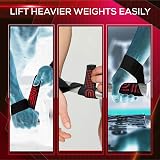 EVO Fitness Lifting Wrist Straps Anti Slip Neoprene Gel Pad Pair view 2