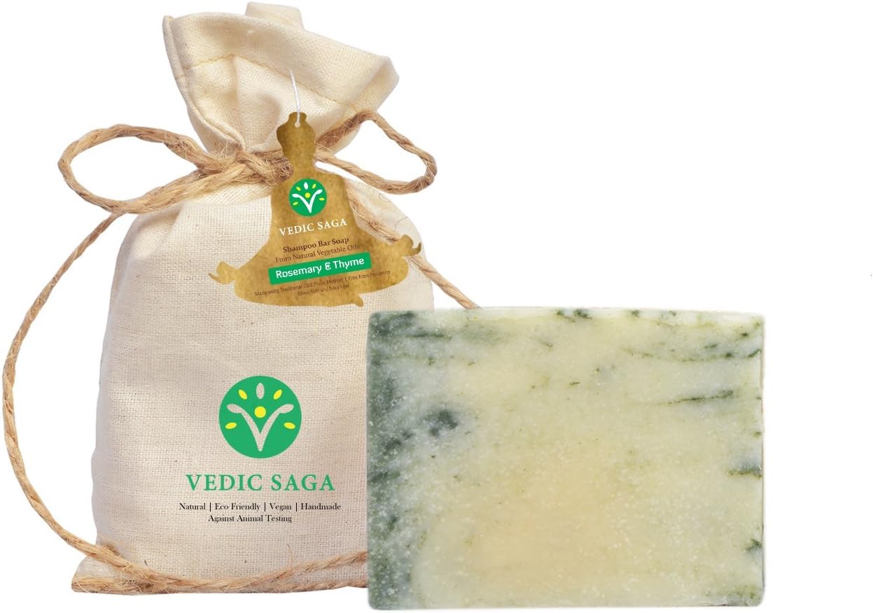 Vedic Saga Rosemary & Thyme Handmade Shampoo Bar