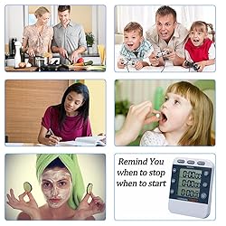 MOSTRUST Digital Dual Kitchen Timer, 3 Channels
