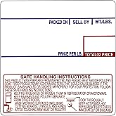 VisionTechShop LST-8040 Printing Scale Label, 58 x 60 mm, UPC/Safe Handling - CASE of 12 Rolls