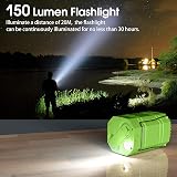 Mesqool Solar Camping Lantern Ultra Bright Collapsible Hand Crank LED view 7