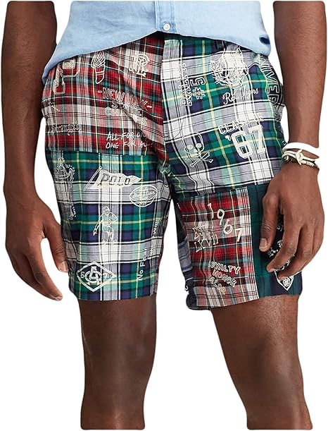 plaid polo shorts