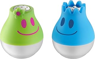 WMF Streuer Set 2-teilig McSalt Streuer mit Kippmechanismus, Salzstreuer, Pfefferstreuer, Kunststoff, lemongreen