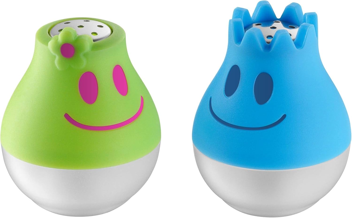 WMF Streuer Set 2-teilig McSalt Streuer mit Kippmechanismus, Salzstreuer, Pfefferstreuer, Kunststoff, lemongreen