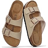 Project Cloud 100% Genuine Leather Flat Sandals For Women 2026 Cork Footbed Womens Sandals with Memory Foam and arch support Vacation Essentials Slides for Women Footwear (Venita)