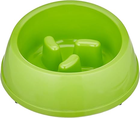 Pet Supplies M Pets Green Melamine Slow Feeder Dog Bowl 9 Inch