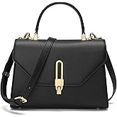 Top Handle Bag Fashion Leather Satchel Bag for Ladies, Zipper Pocket, Metal，Leather tote bag for Women.