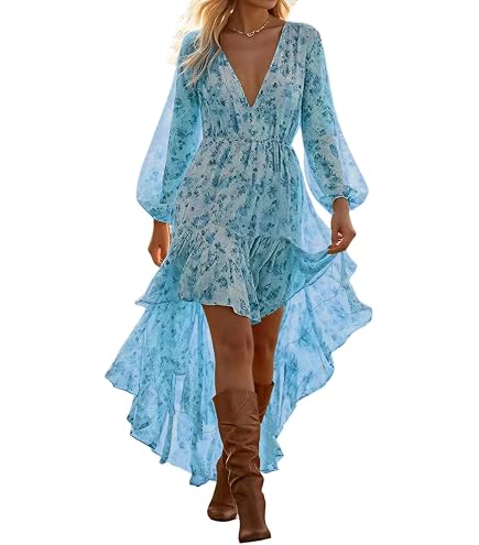 long sleeve cowgirl dresses Vintage Western for Women Boho Dress Lace Deep V Neck Long Maxi Dress Western Outfit at Amazon Women's Clothing store xsmall Calvin Klein off-shoulder long-sleeved Runs smallsize up Size:Pre Order Size 6