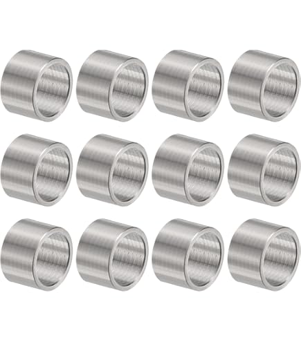 PATIKIL 24 Pcs M9 Steel Spacers - 9mm ID X 11mm OD X 5.5mm L Carbon Steel