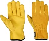 SAWANS Leather Work Gloves 2 Pairs Heavy Duty Garden Thorn Proof XL view 6
