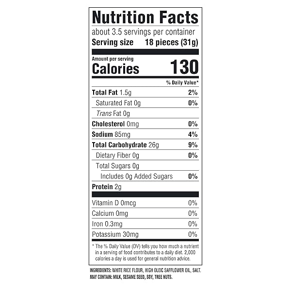 GOOD THINS SIMPLY SALT RICE SNACKS GLUTEN FREE CRACKERS, SNACK CRACKERS, 3.5 OZ